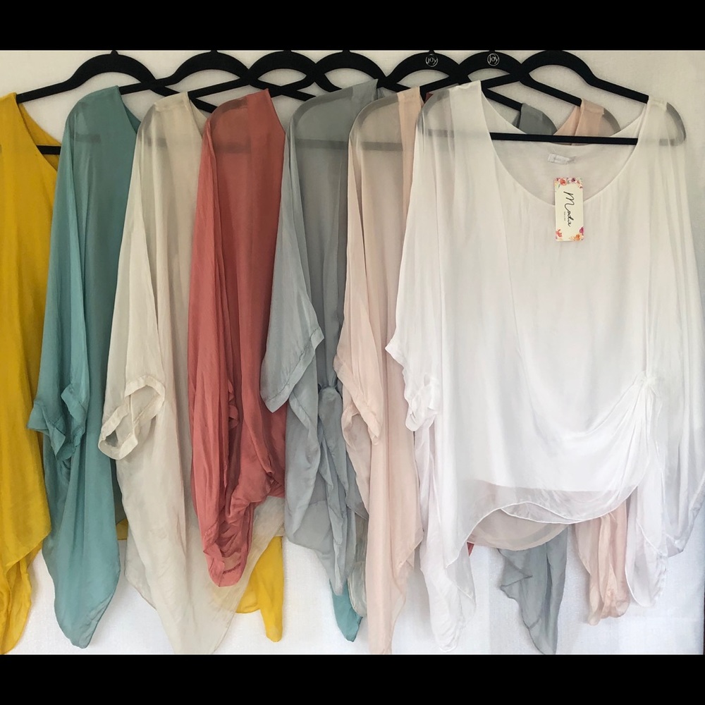 Bundle of 7 assorted silk tops
